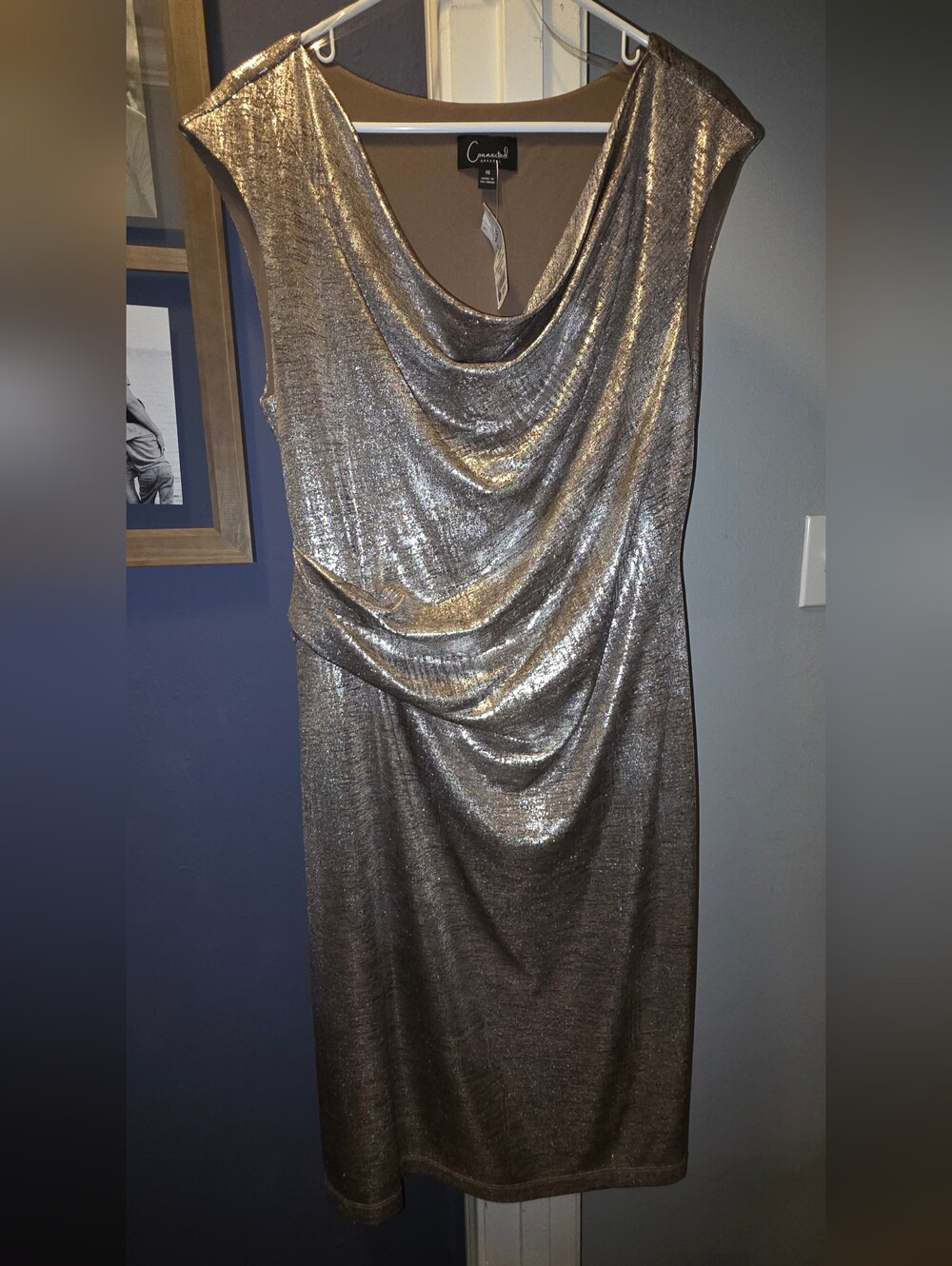 Connected Apparel Simmer Sheath Dress Size 16